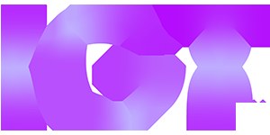 IGT官网正在使用的紫色渐变字标